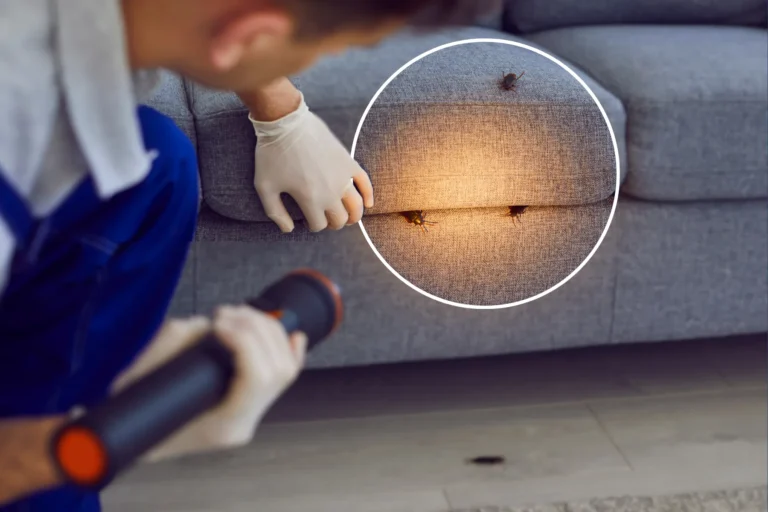 Common household pests including ants, rodents, and termites invading a home